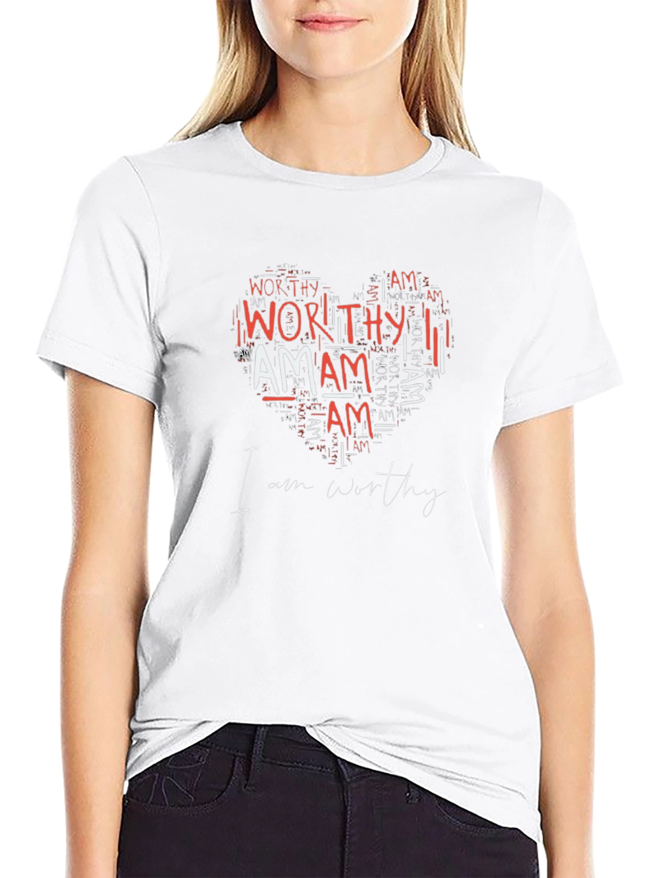 I am Worthy Heart T-Shirt