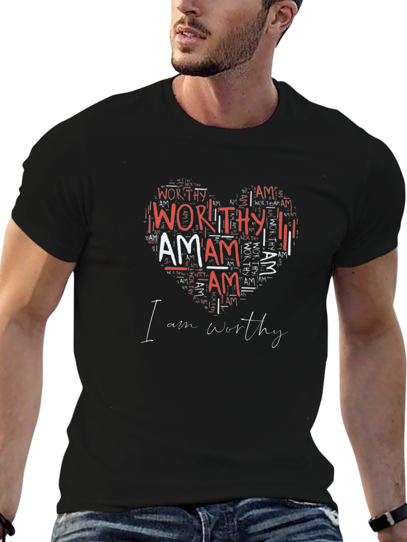 I am Worthy Heart T-Shirt