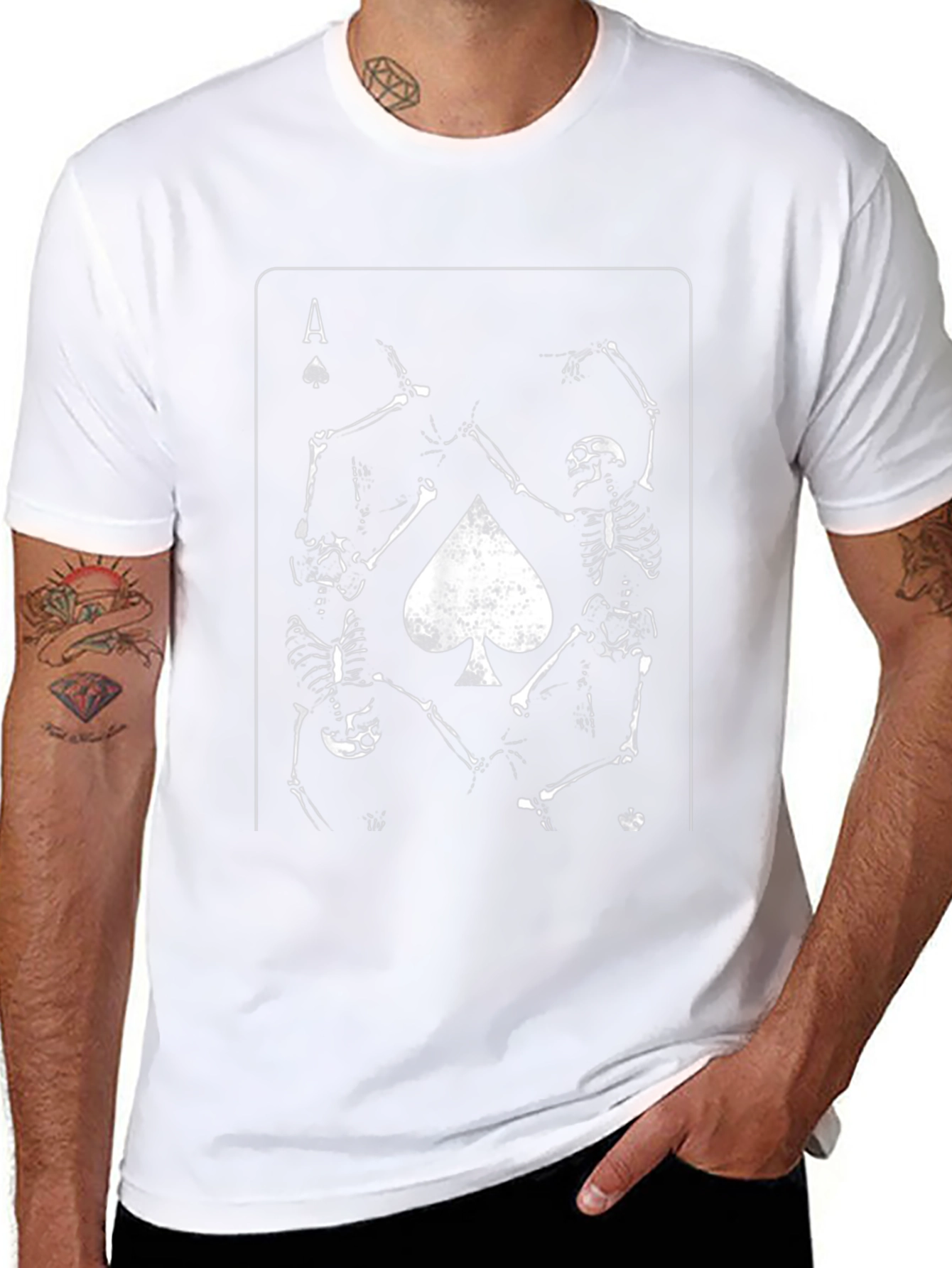 Ace of Spades Skeleton Crew Black T-Shirt