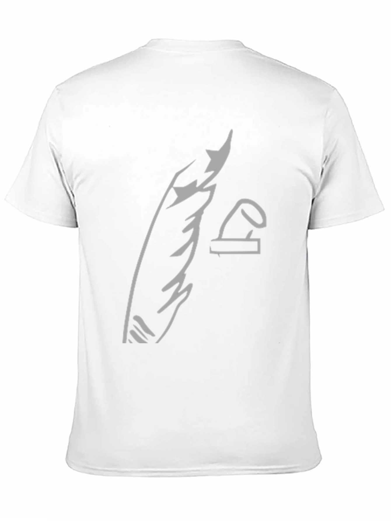 Abstract Graphic Print Black Tee