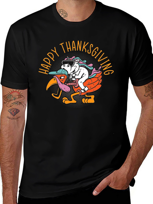 Happy Thanksgiving Turkey Unicorn Graphic Tee