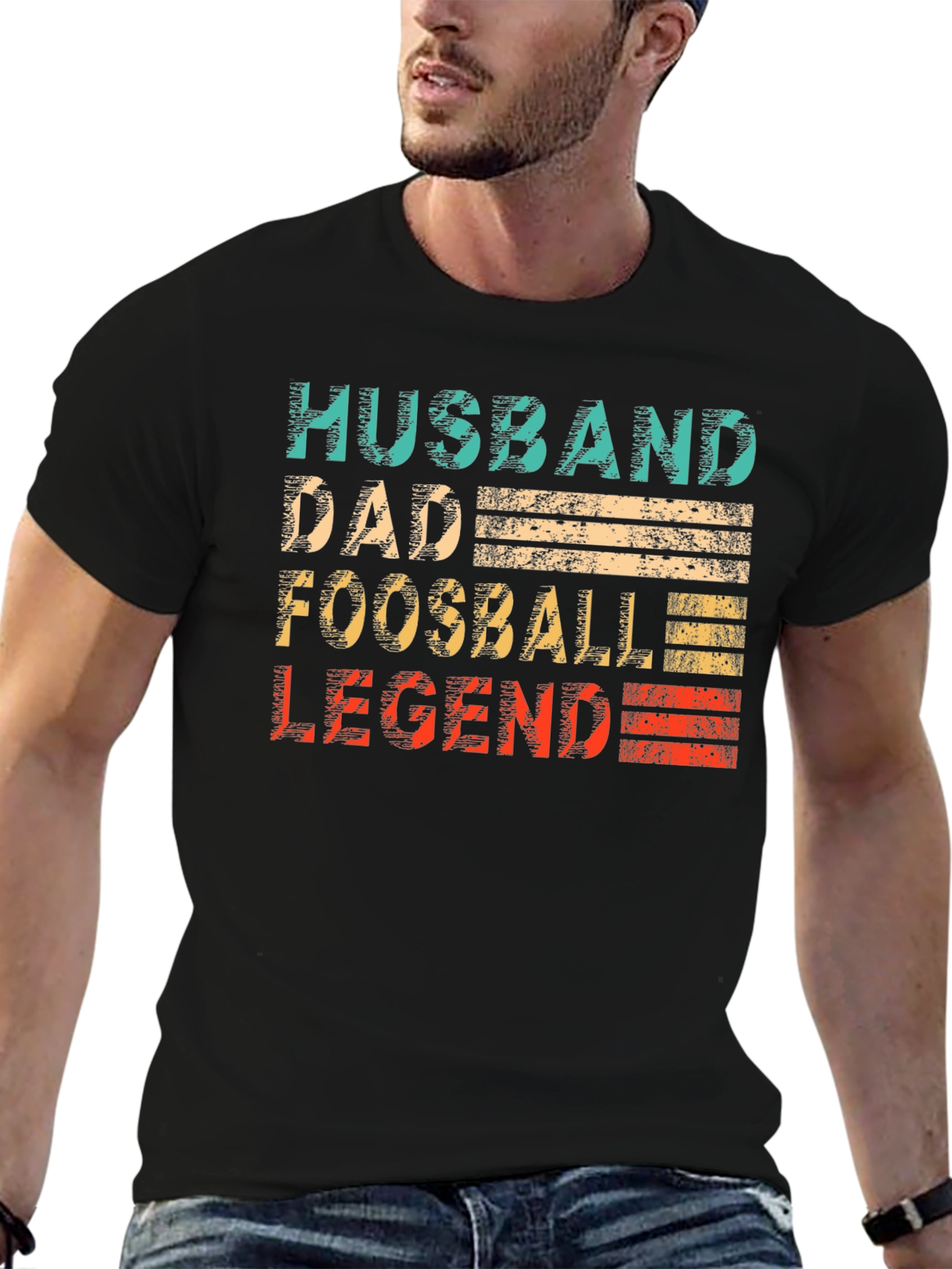 Husband Dad Foosball Legend Graphic T-Shirt