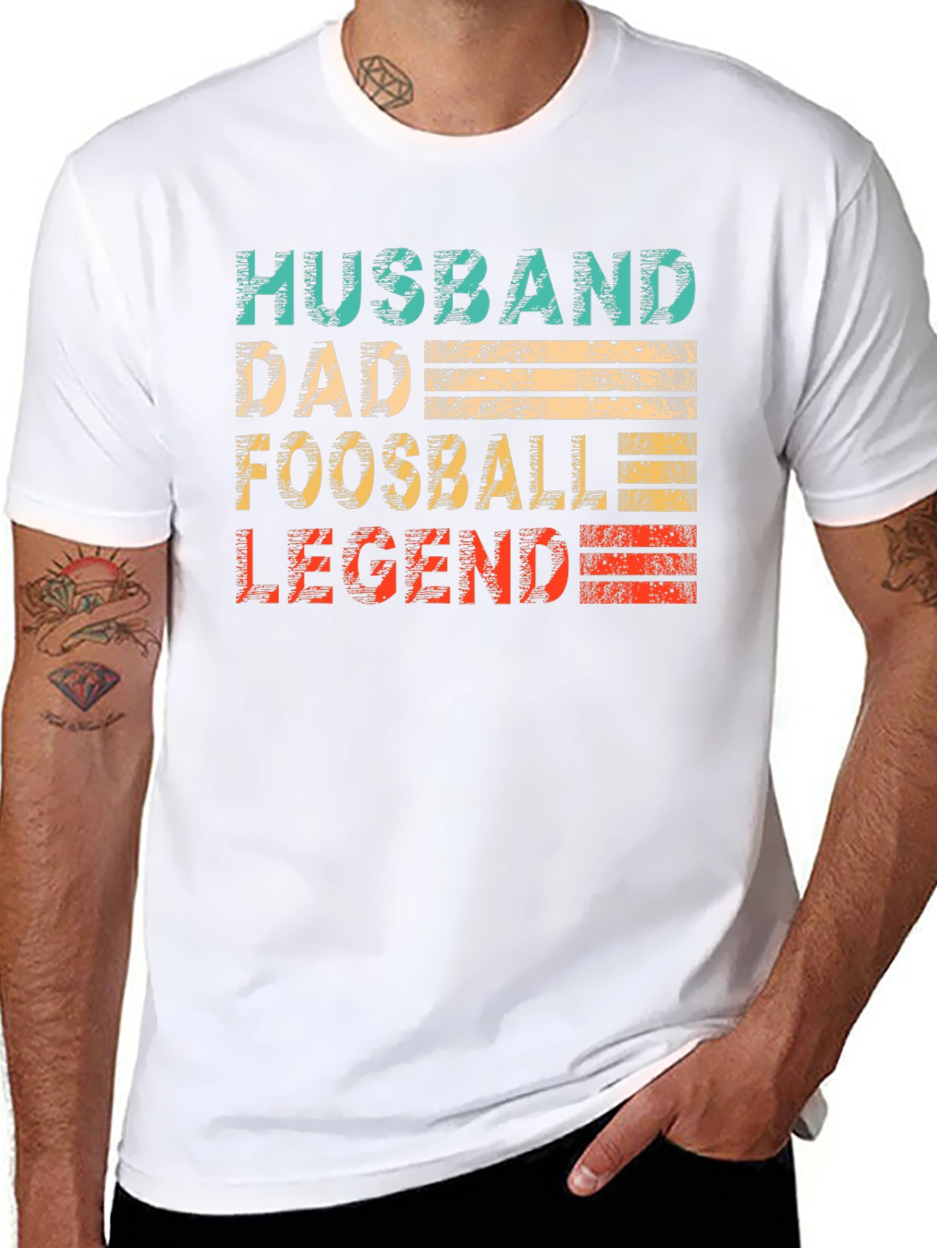 Husband Dad Foosball Legend Graphic T-Shirt
