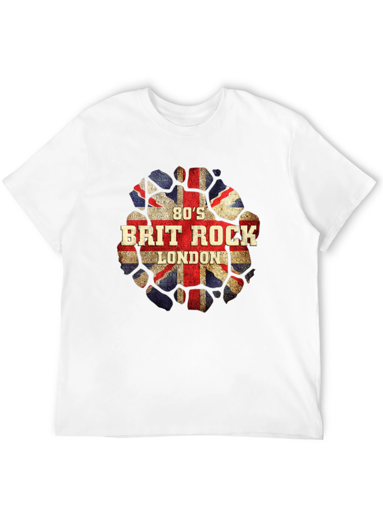 80s Brit Rock London T-Shirt - UK Flag Design