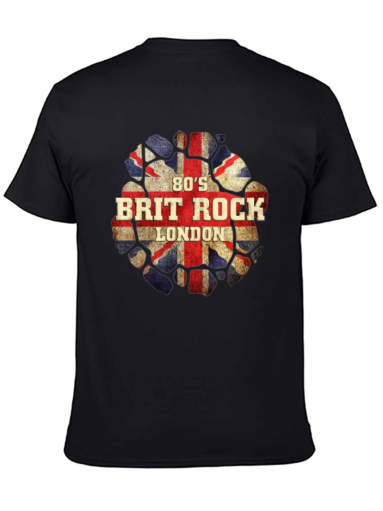80s Brit Rock London T-Shirt - UK Flag Design