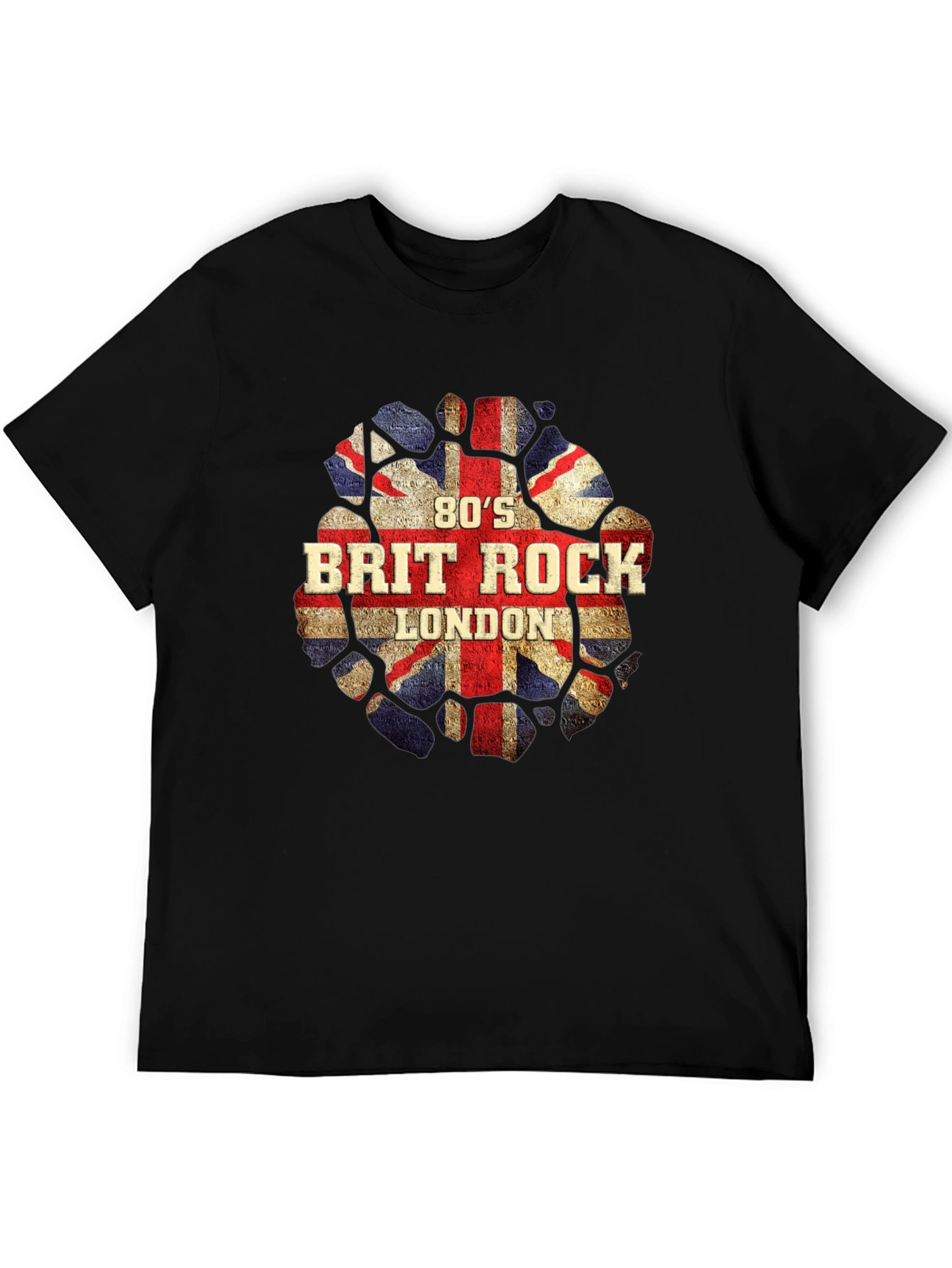 80s Brit Rock London T-Shirt - UK Flag Design