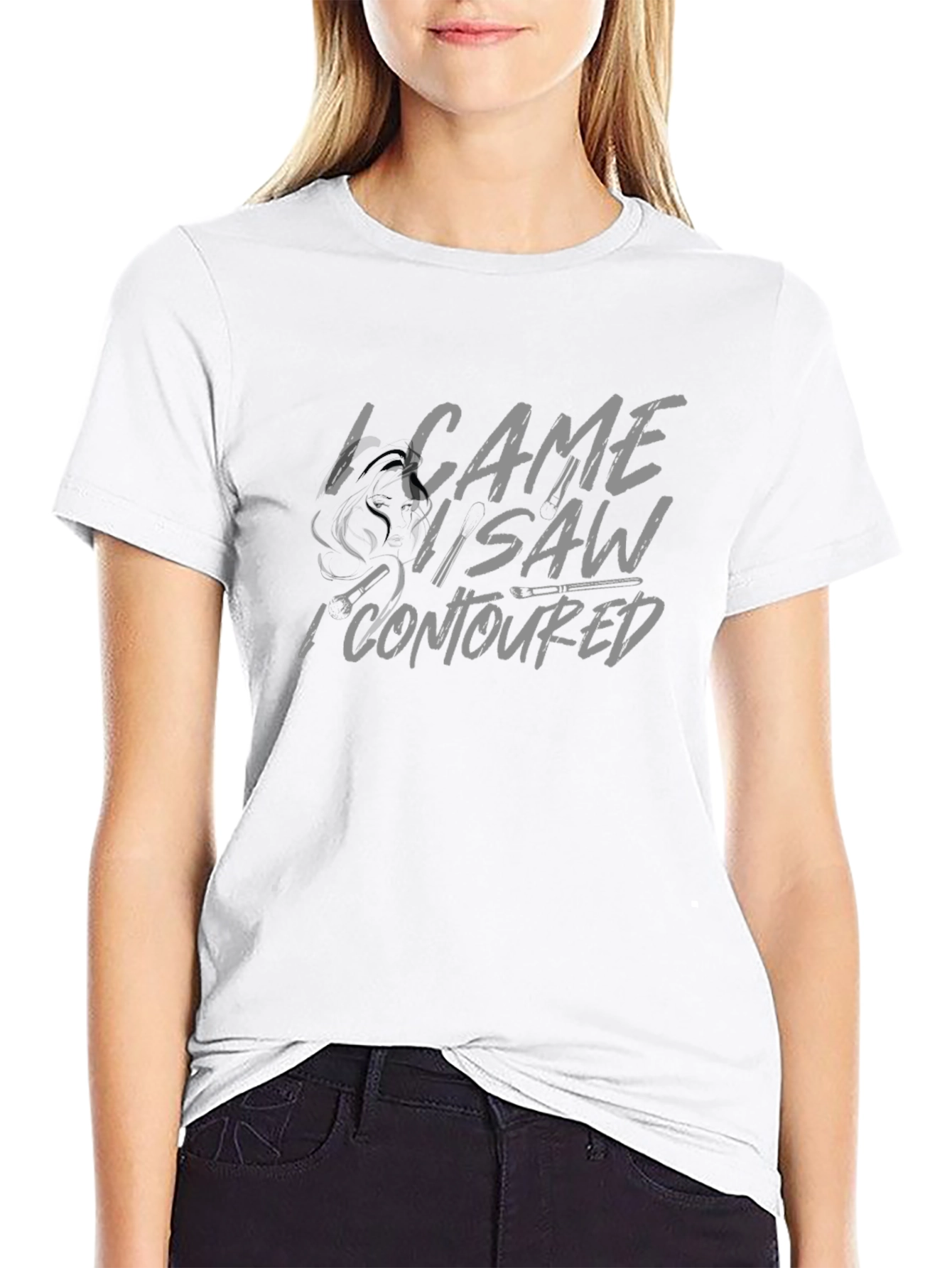 I Came I Saw I Contoured - Black T-Shirt