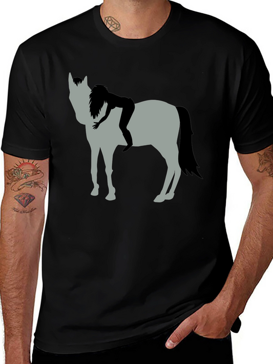 Horse & Rider Graphic Tee - Black
