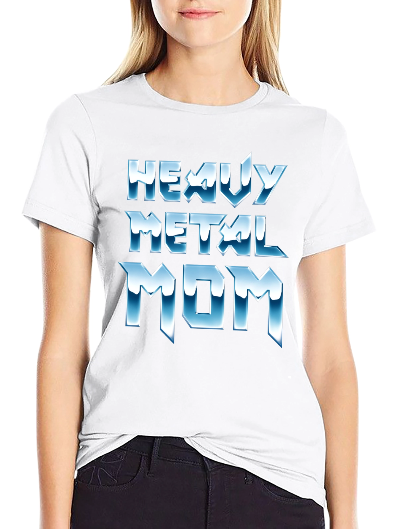 Heavy Metal Mom Graphic Tee - Cool Black T-Shirt