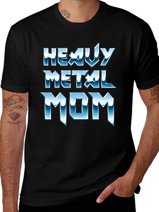 Heavy Metal Mom Graphic Tee - Cool Black T-Shirt