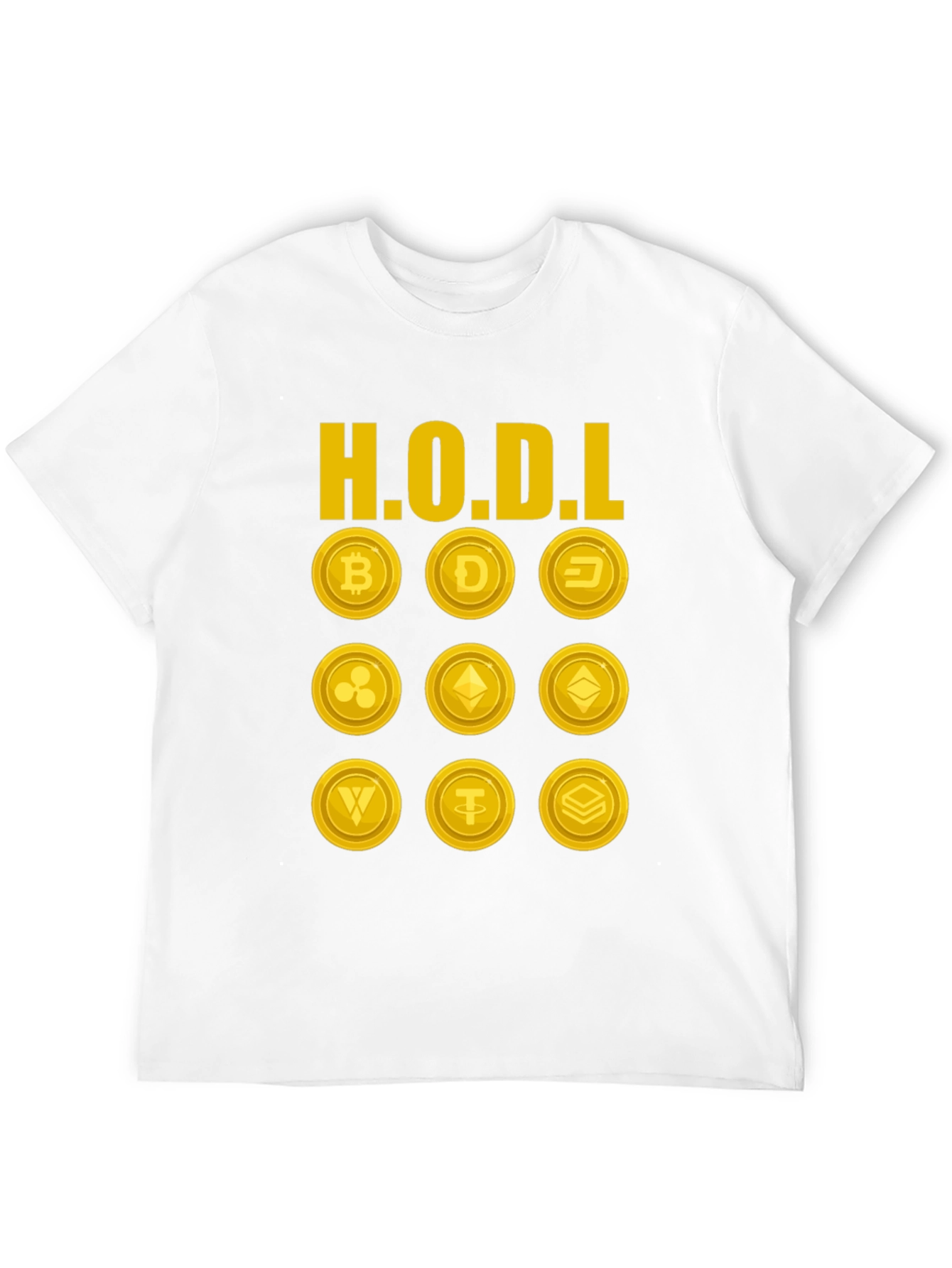 HODL Cryptocurrency T-Shirt - Bitcoin Dogecoin Ethereum