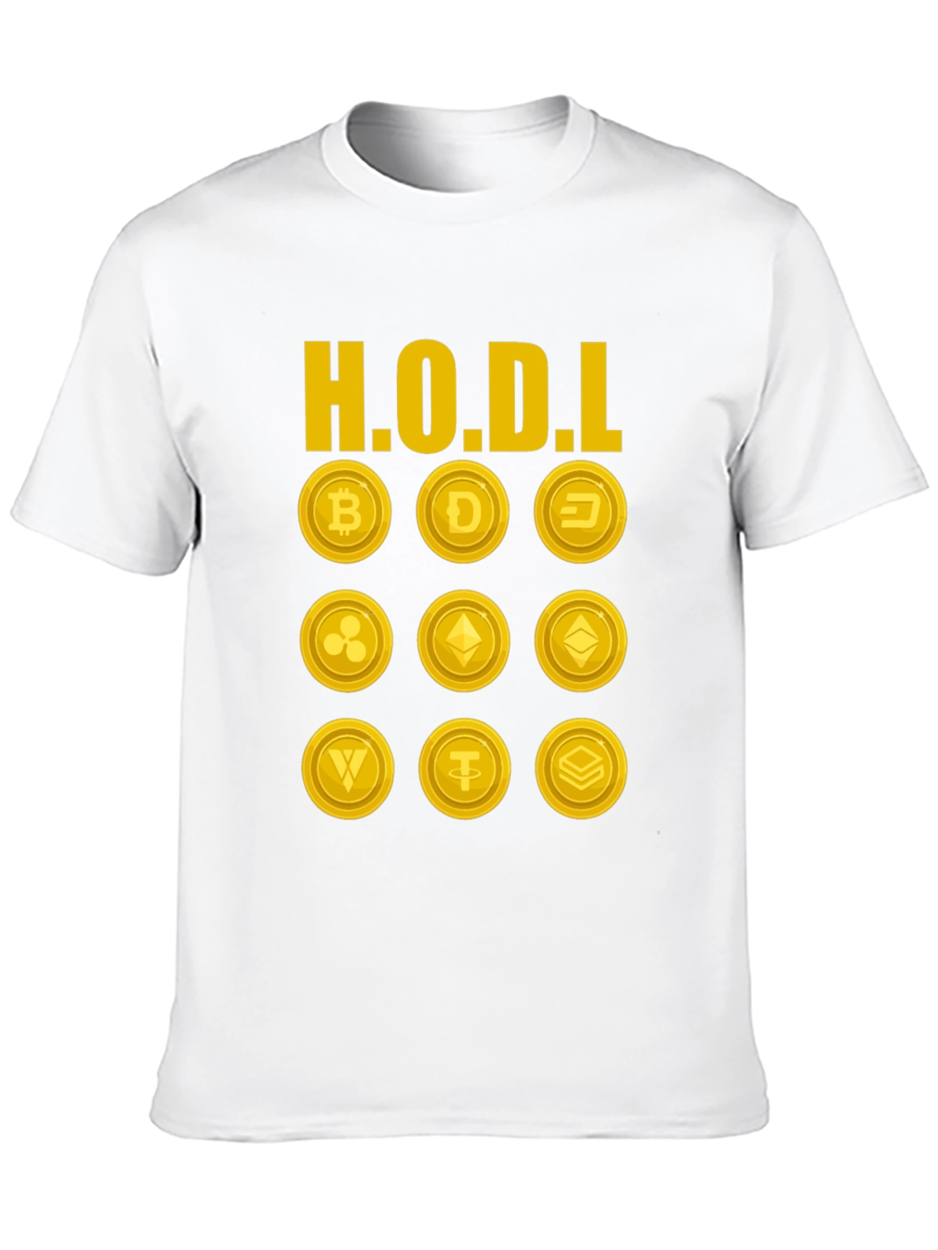 HODL Cryptocurrency T-Shirt - Bitcoin Dogecoin Ethereum