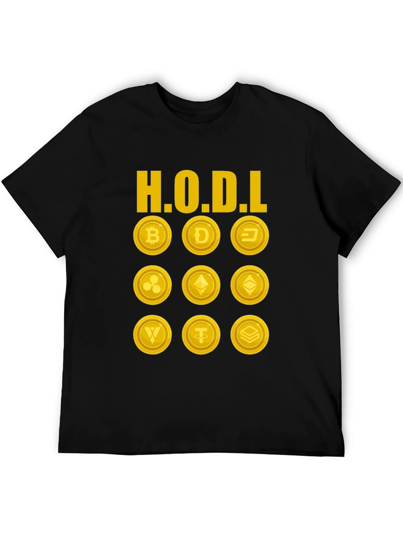 HODL Cryptocurrency T-Shirt - Bitcoin Dogecoin Ethereum