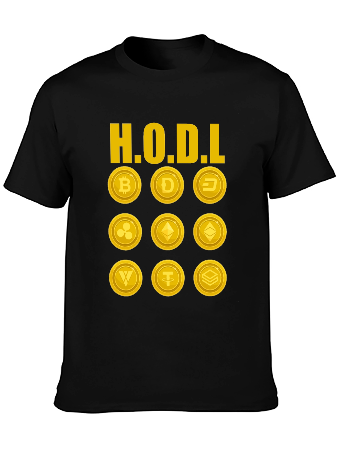HODL Cryptocurrency T-Shirt - Bitcoin Dogecoin Ethereum