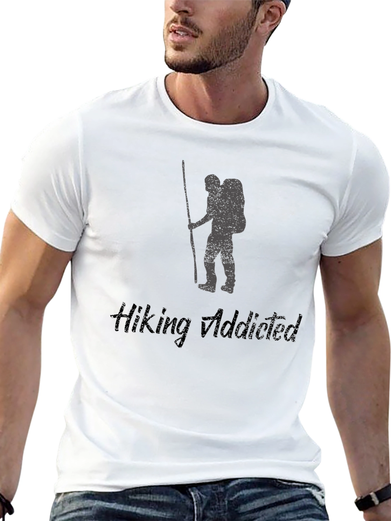 Hiking Addicted Black T-Shirt