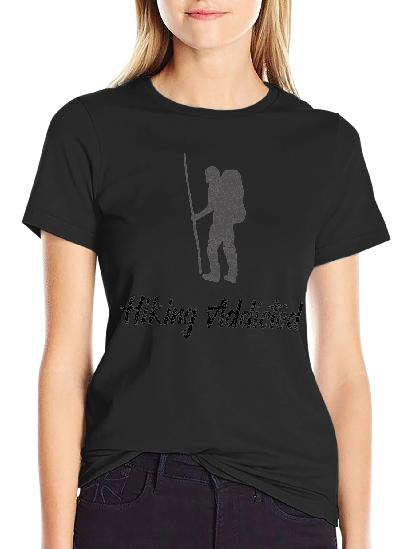 Hiking Addicted Black T-Shirt