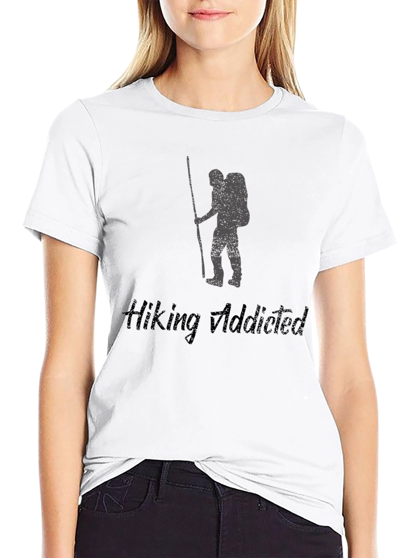 Hiking Addicted Black T-Shirt
