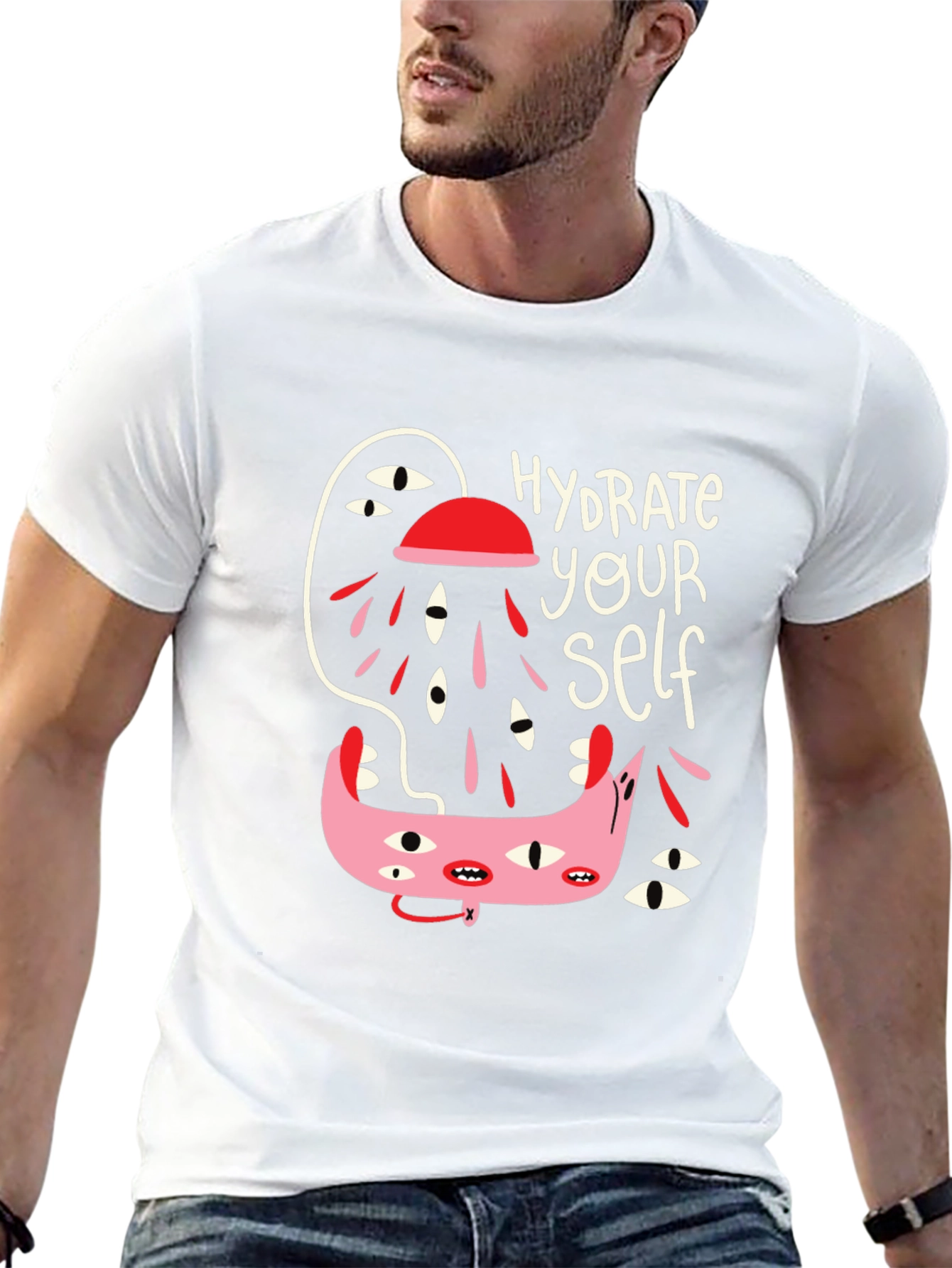 Hydrate Yourself Black Graphic Tee