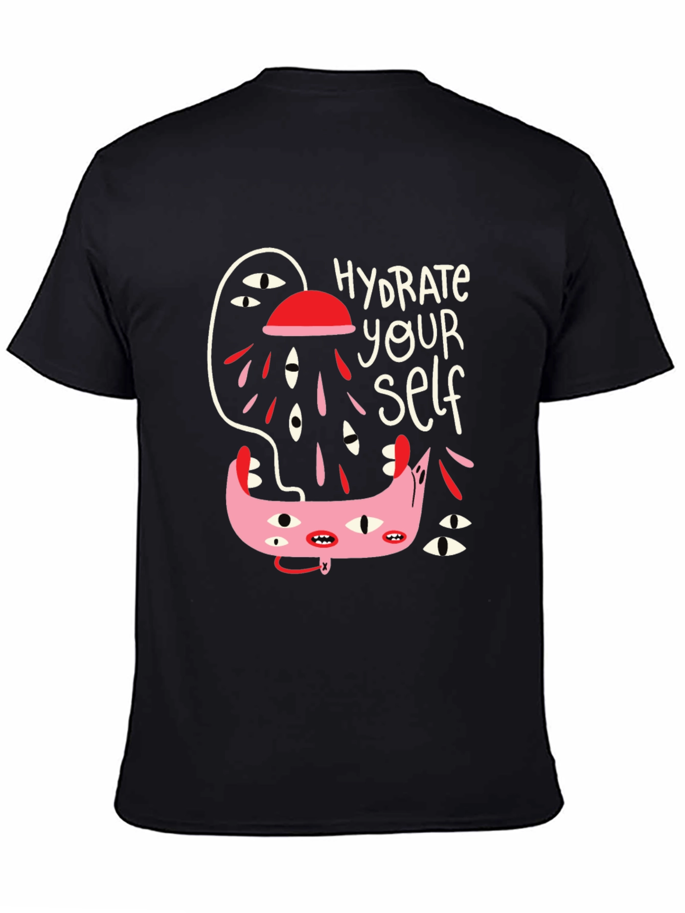 Hydrate Yourself Black Graphic Tee