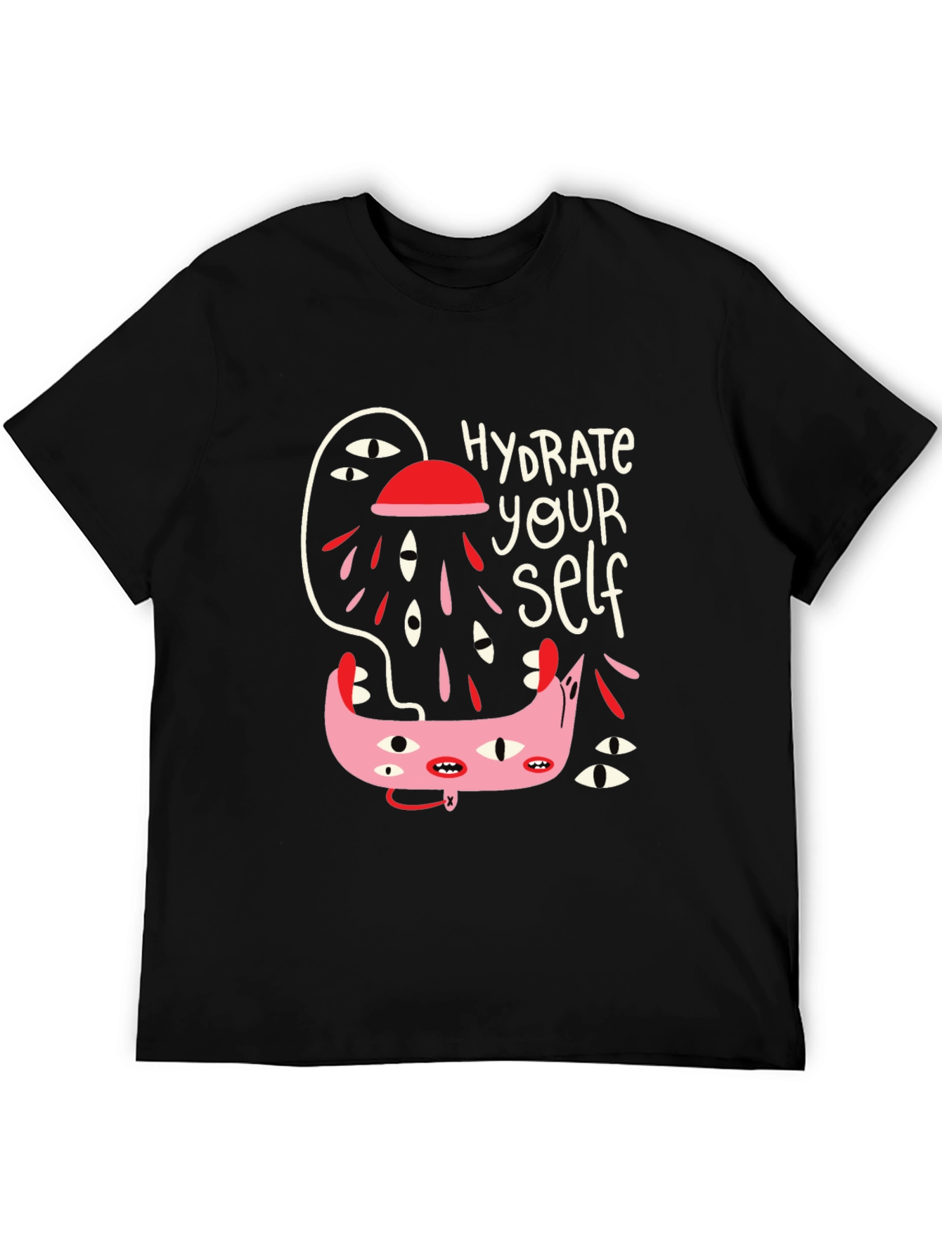 Hydrate Yourself Black Graphic Tee