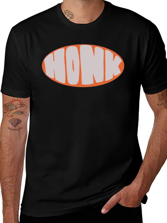 Honk Oval Graphic T-Shirt - Trendy and Casual