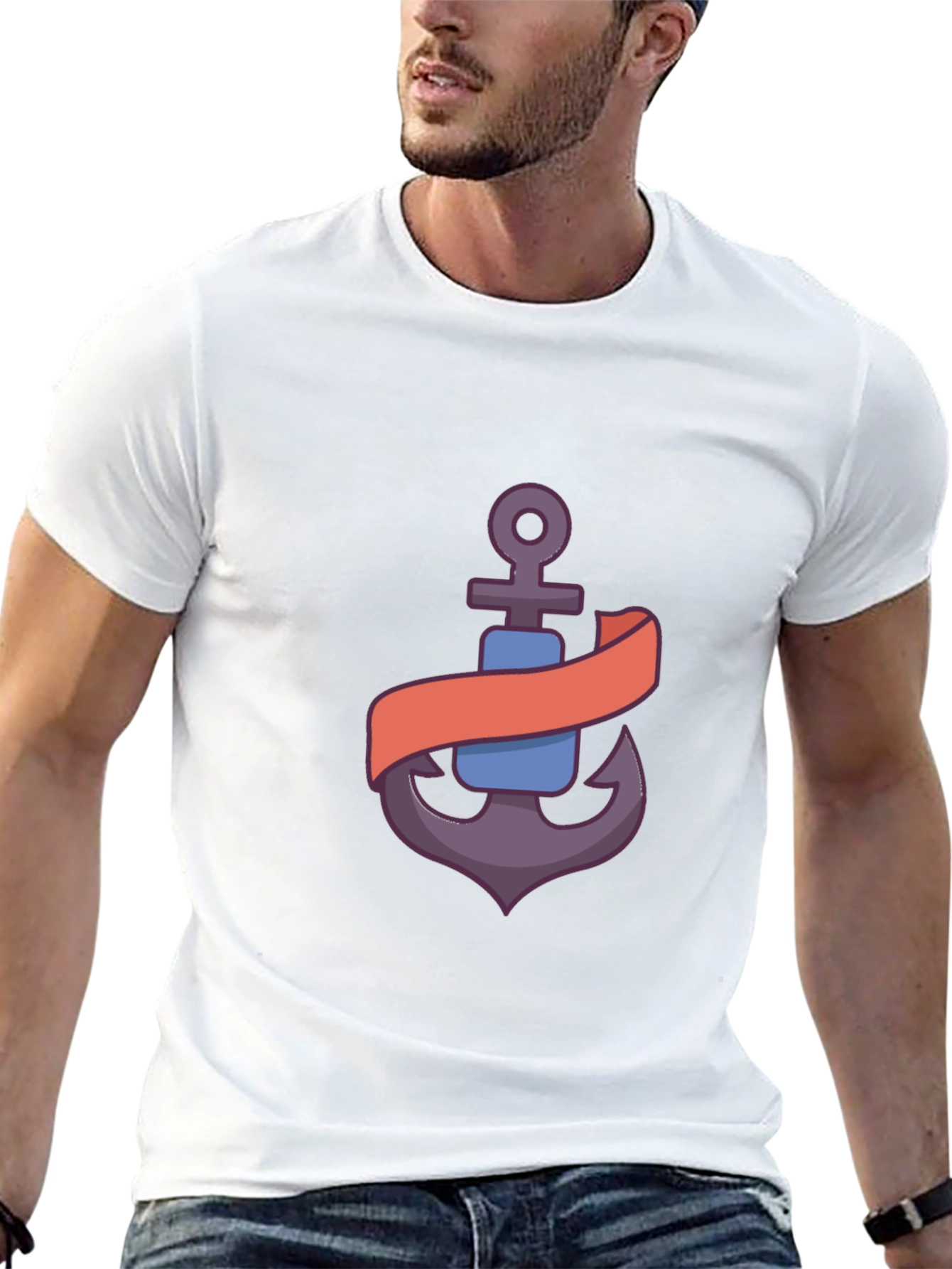 Anchor Graphic Black T-Shirt