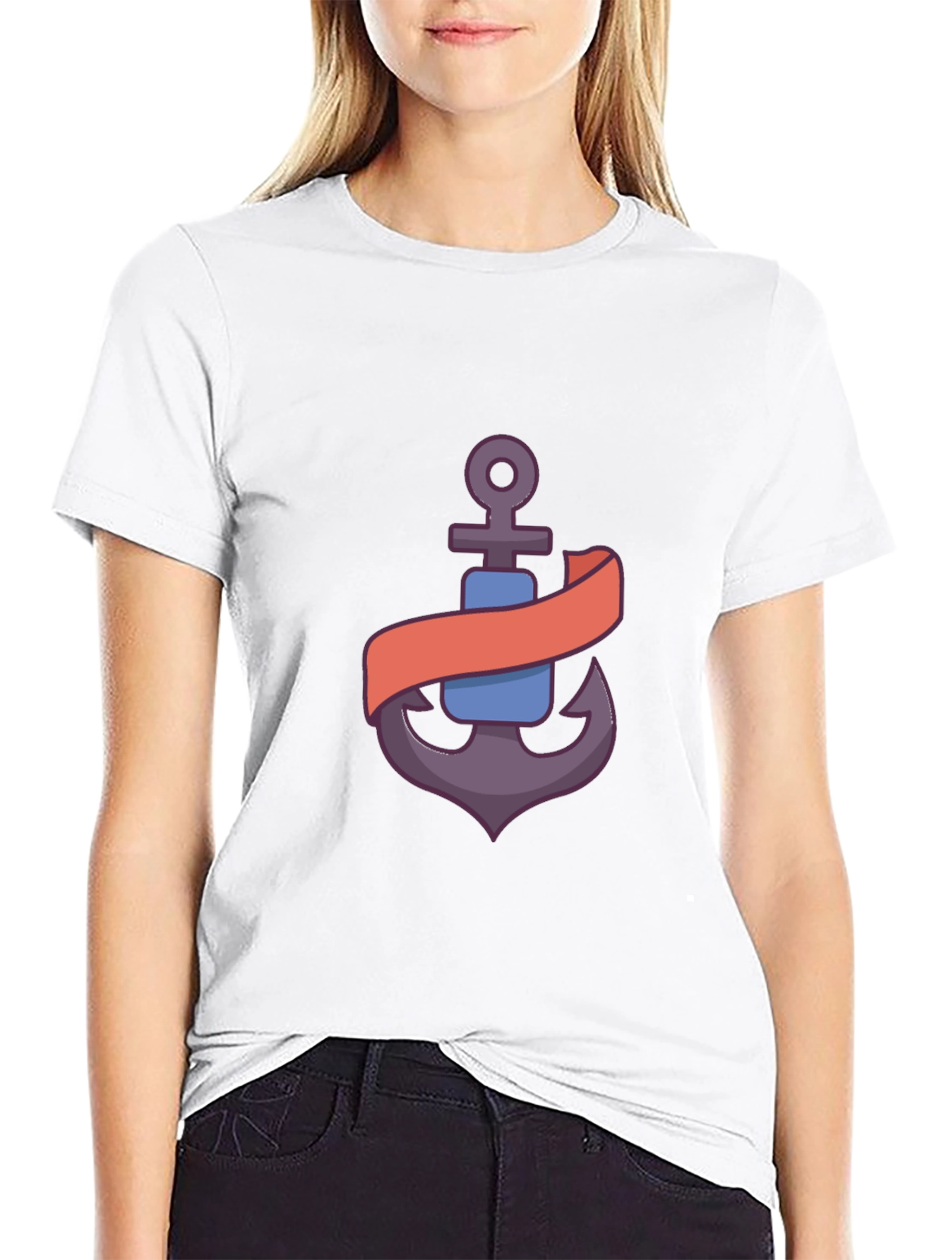 Anchor Graphic Black T-Shirt