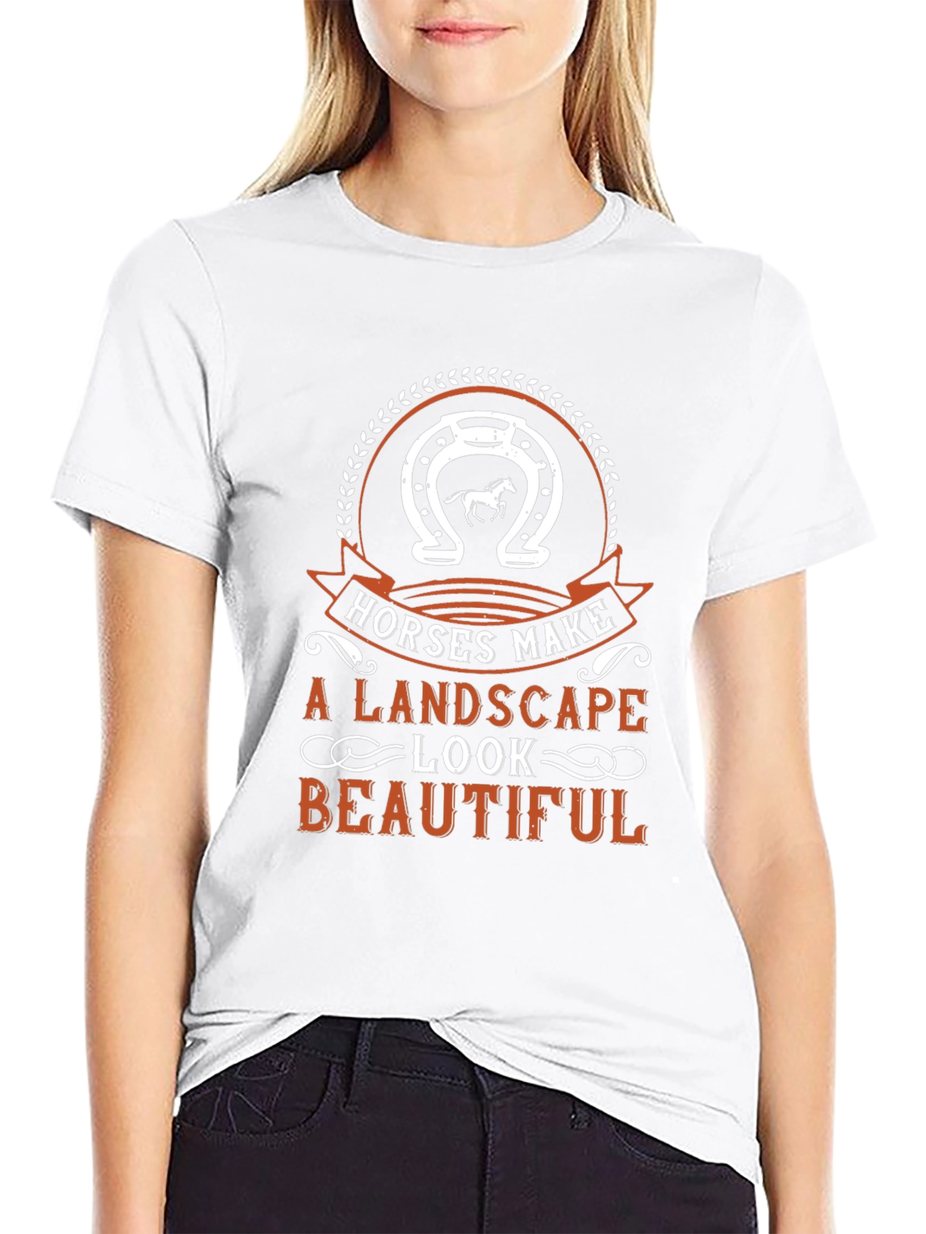 Horses Make a Landscape Look Beautiful T-Shirt