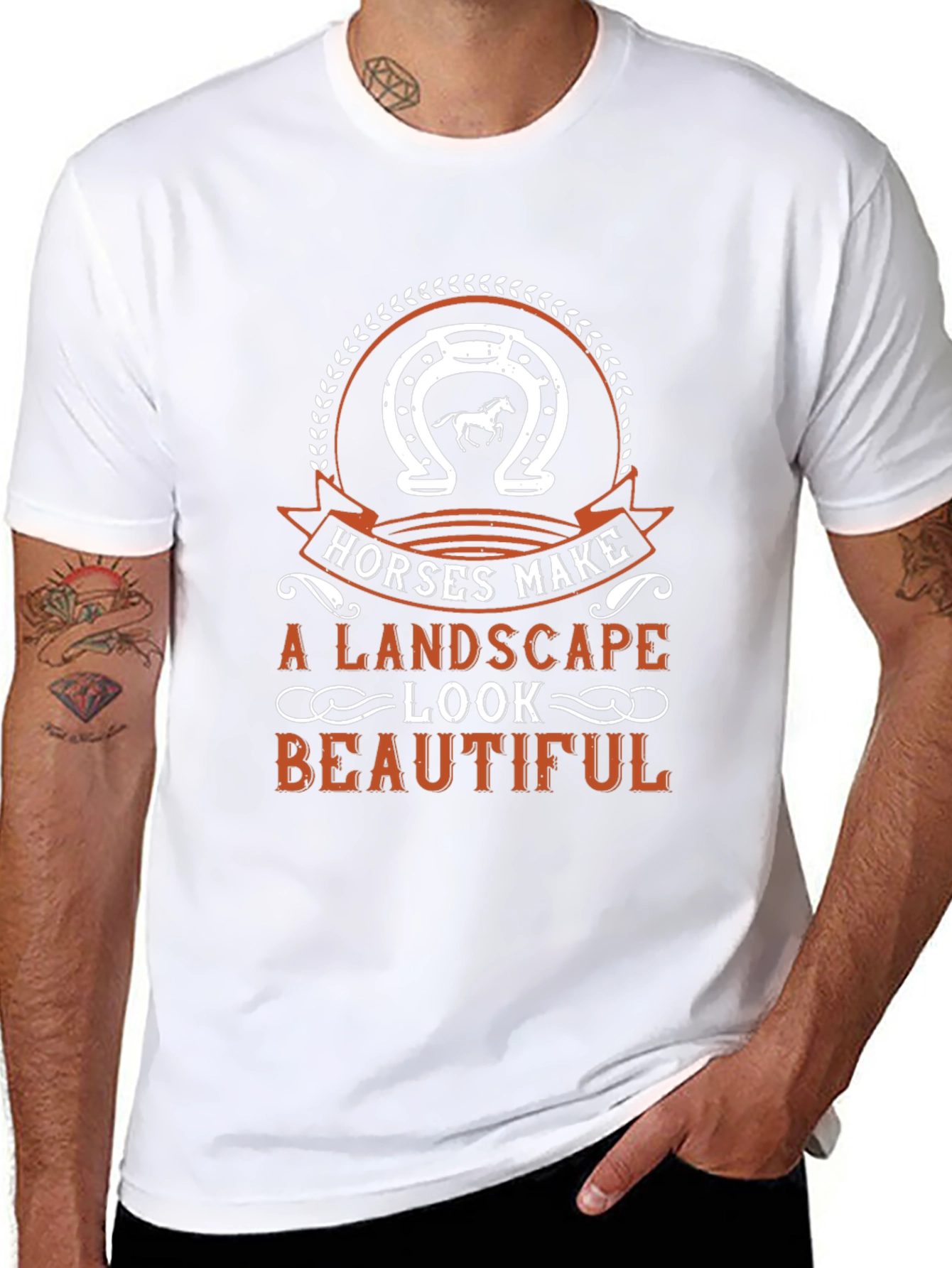 Horses Make a Landscape Look Beautiful T-Shirt