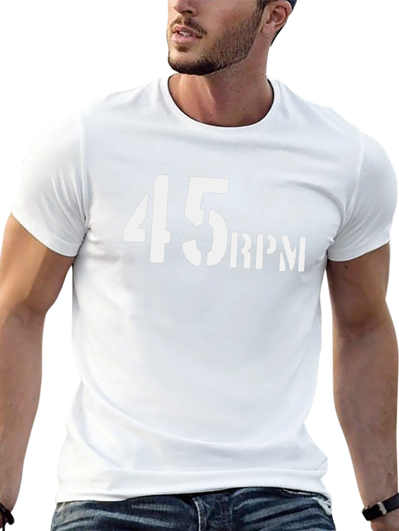 45 RPM Graphic T-Shirt - Retro Music Fan Tee