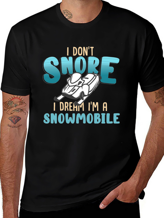 I Dream Im a Snowmobile Graphic Tee