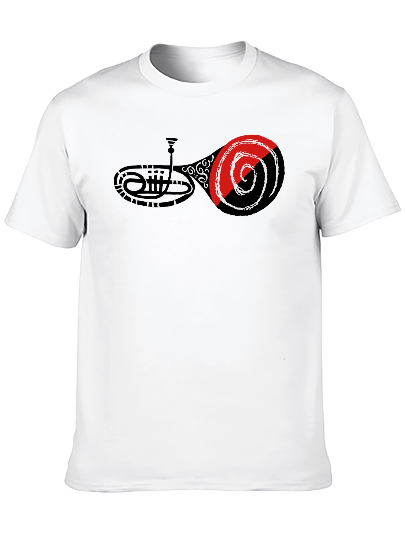 Abstract Music Graphic Tee - Black