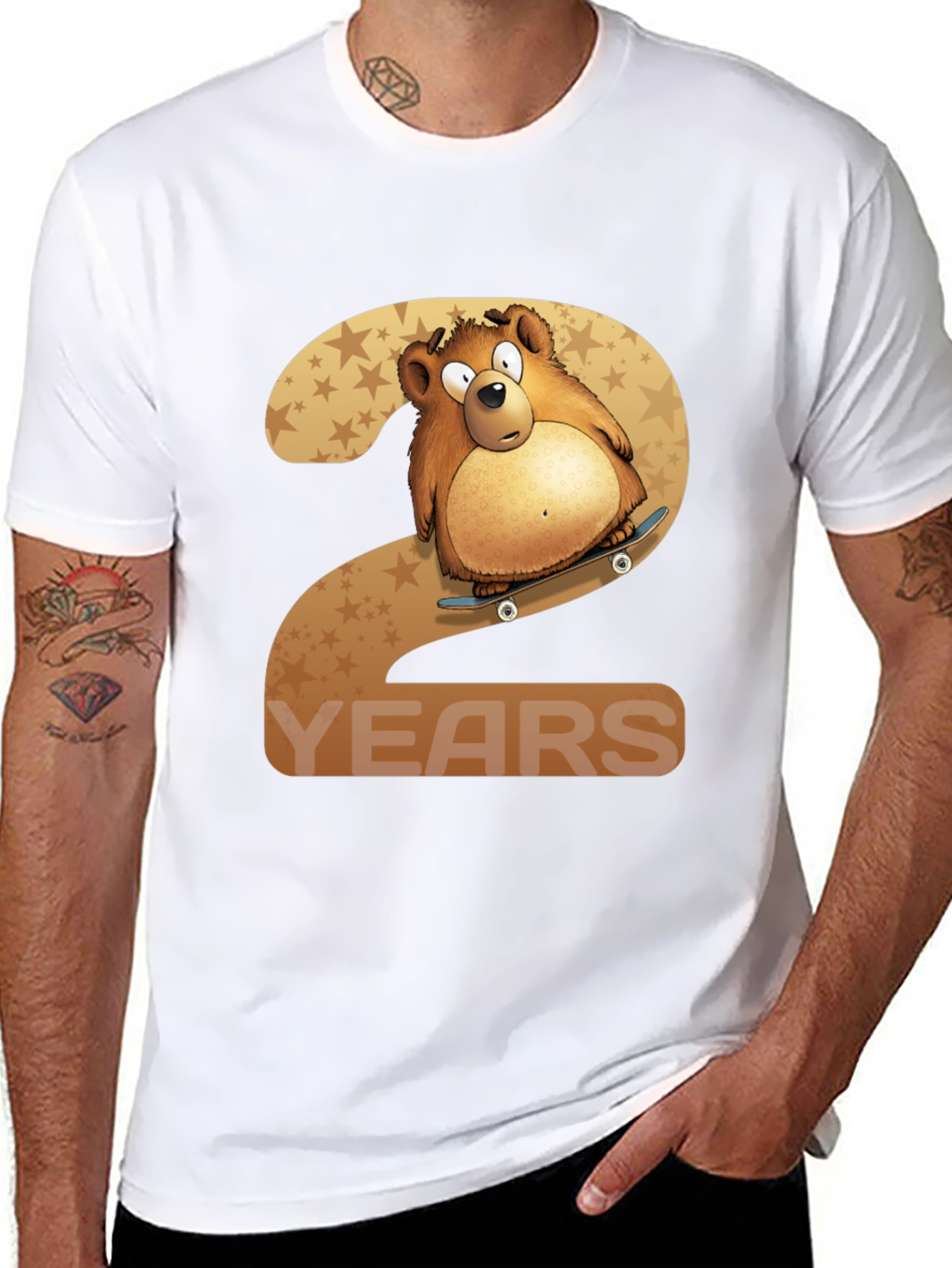 2 Years Old Birthday Bear T-Shirt