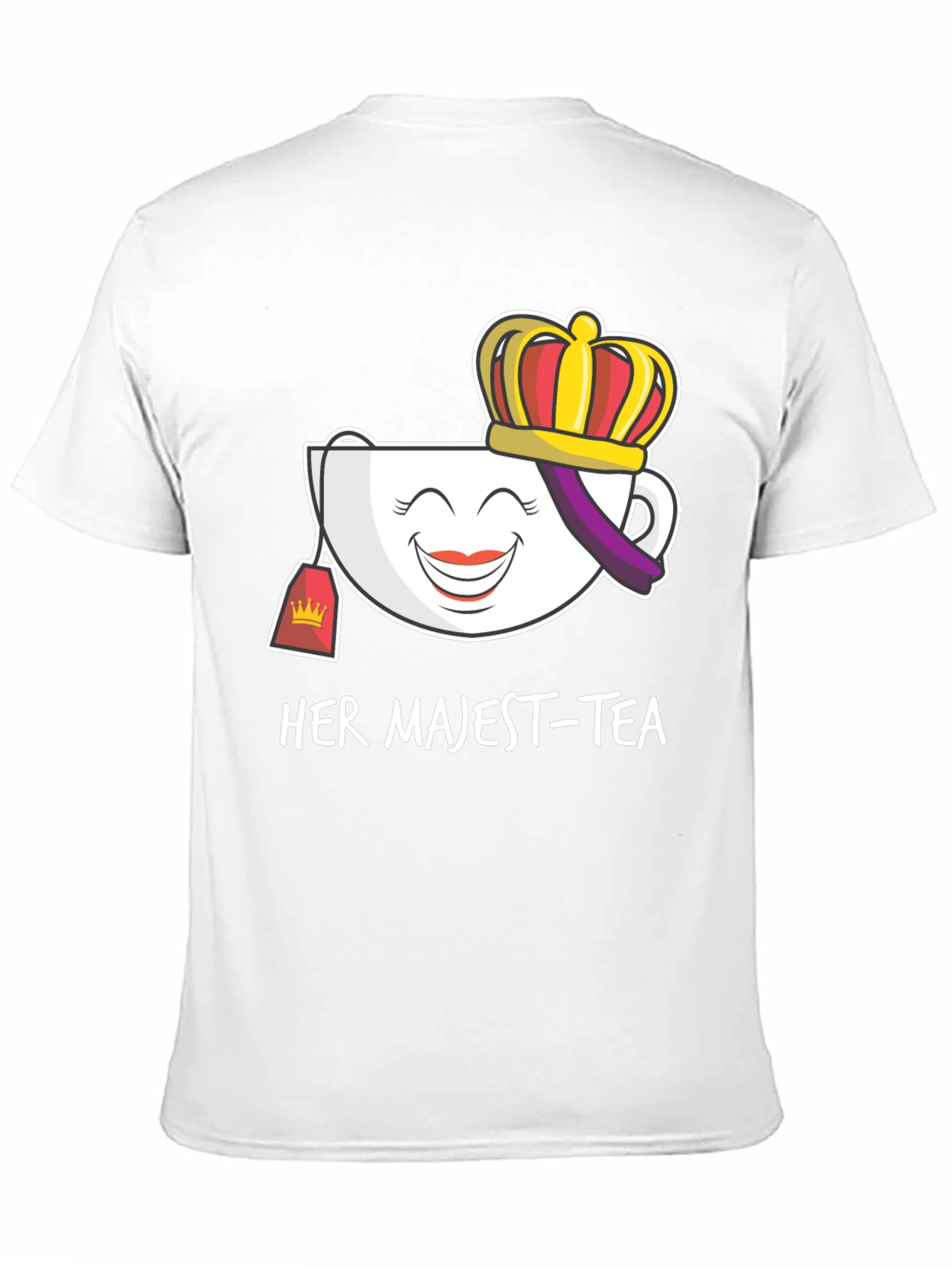 Her Majest-Tea T-Shirt - Novelty Graphic Tee