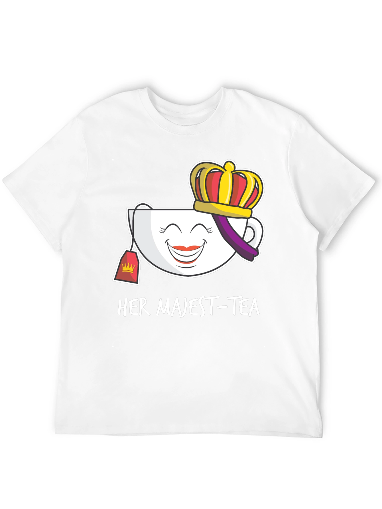 Her Majest-Tea T-Shirt - Novelty Graphic Tee