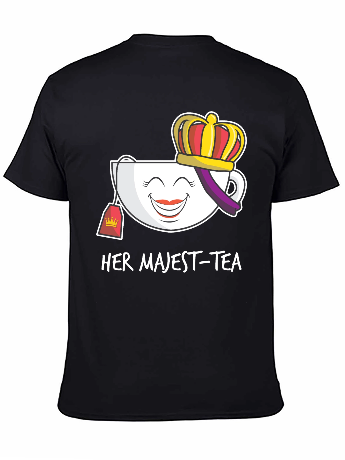 Her Majest-Tea T-Shirt - Novelty Graphic Tee