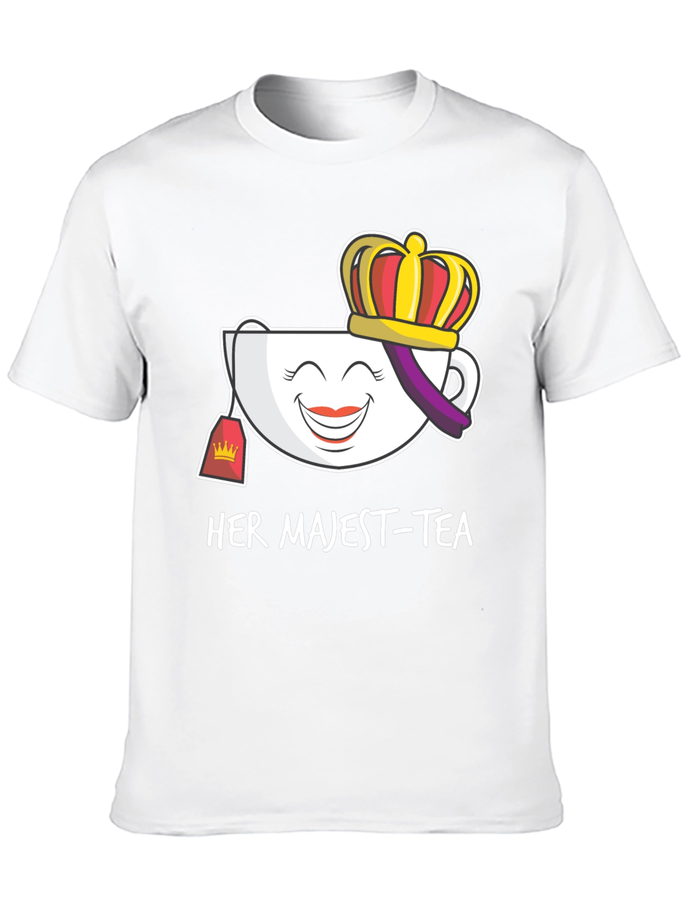 Her Majest-Tea T-Shirt - Novelty Graphic Tee