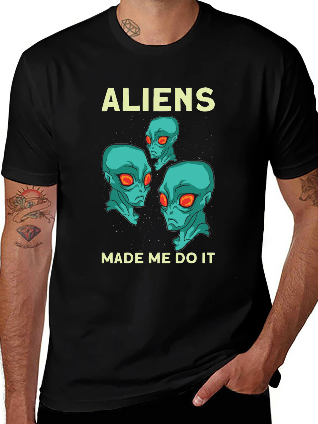 Aliens Made Me Do It Graphic T-Shirt