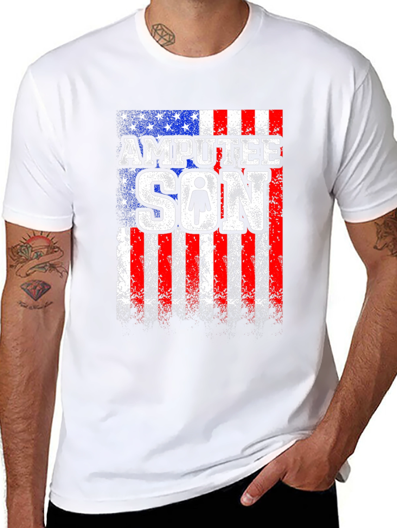 Amputee Son Patriotic T-Shirt