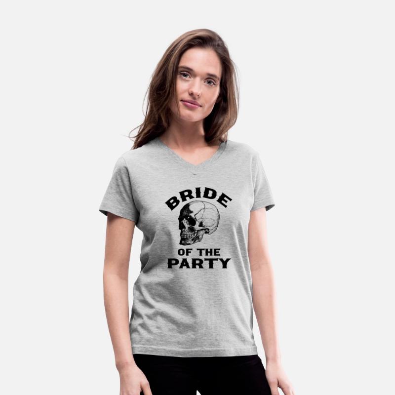 Gothic Wedding Bride of The Party Skull Design