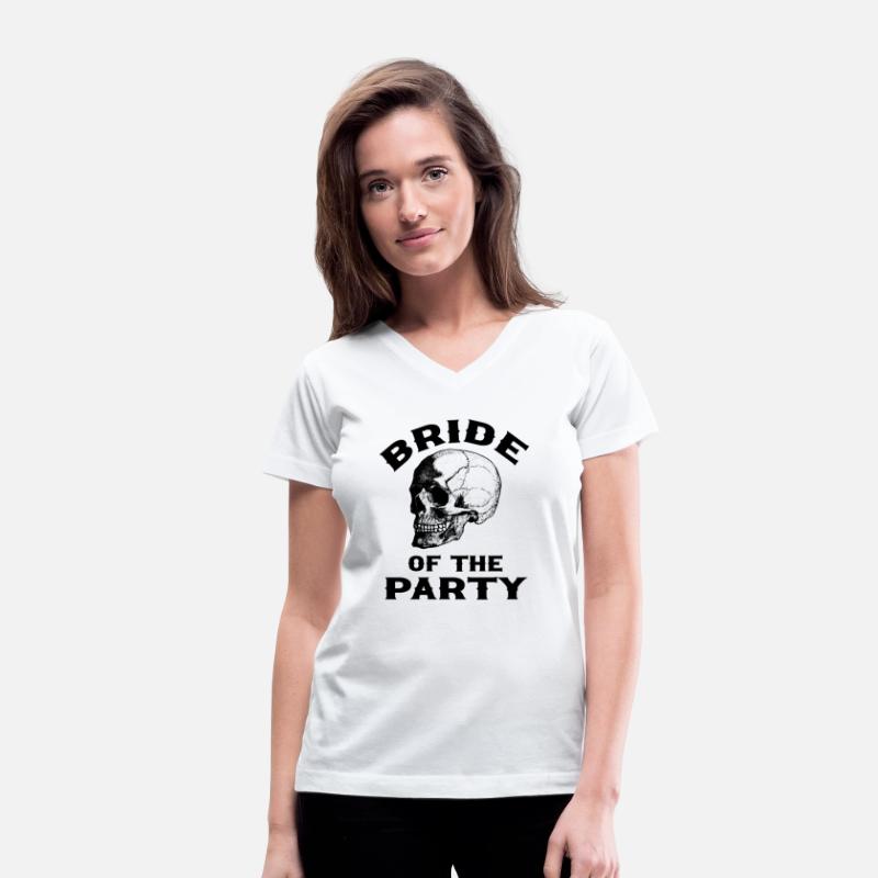 Gothic Wedding Bride of The Party Skull Design