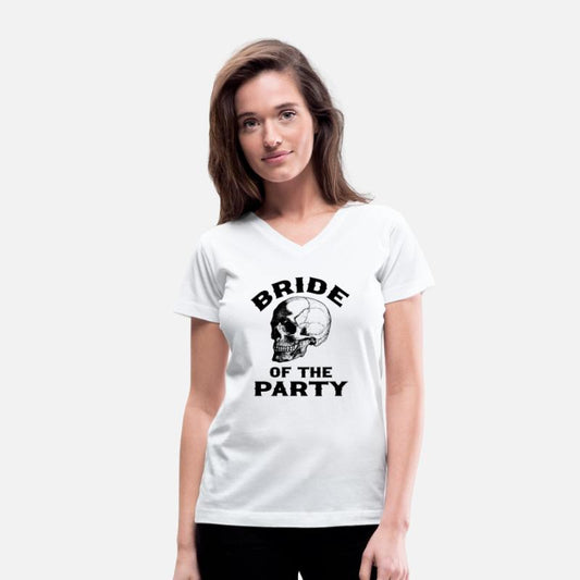 Gothic Wedding Bride of The Party Skull Design