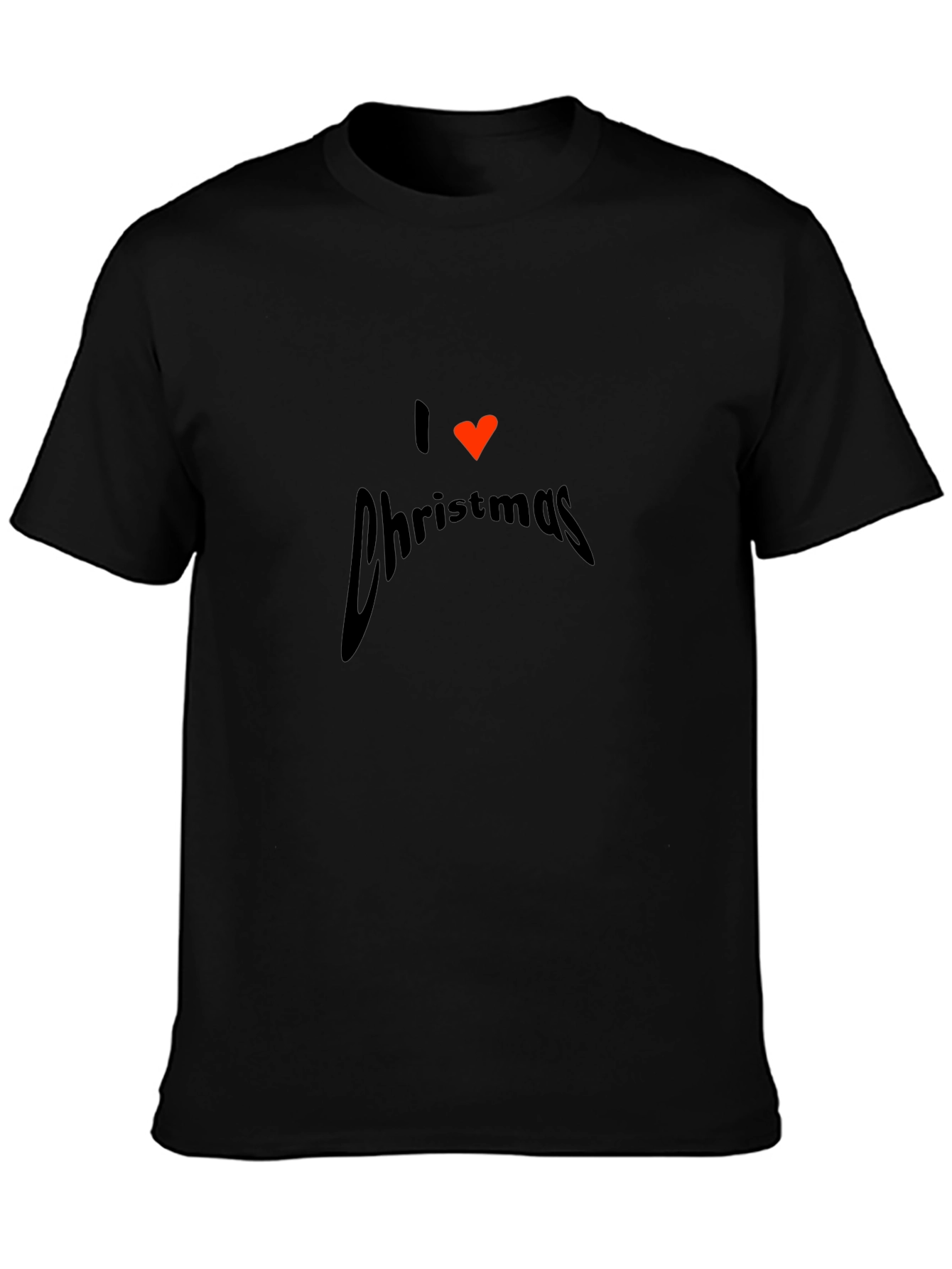 I Heart Christmas Black T-Shirt