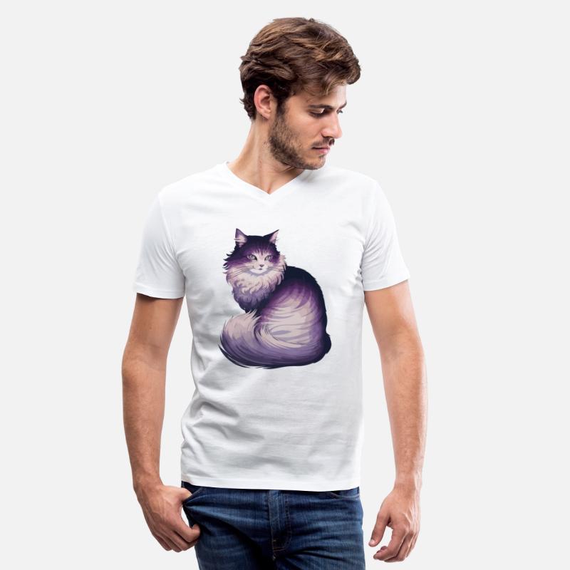 Graceful Cat Sticker: Ombre Fur