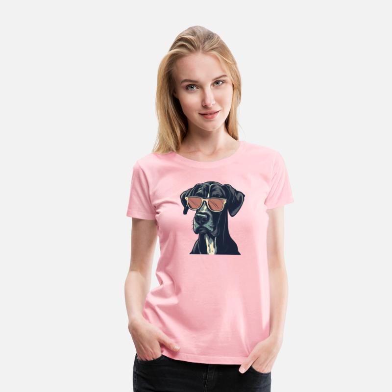 GREAT DANE WEARING SUNGLASSES ANIMALS ART