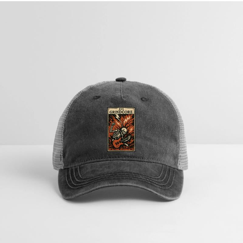 Grindcore Tarot Card – Explosive Skeleton Shred