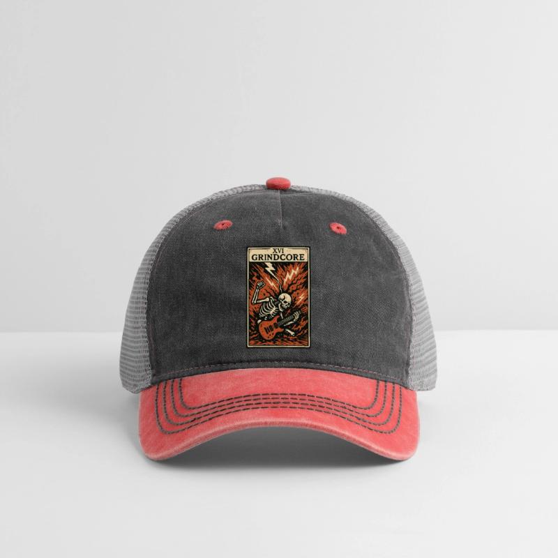 Grindcore Tarot Card – Explosive Skeleton Shred