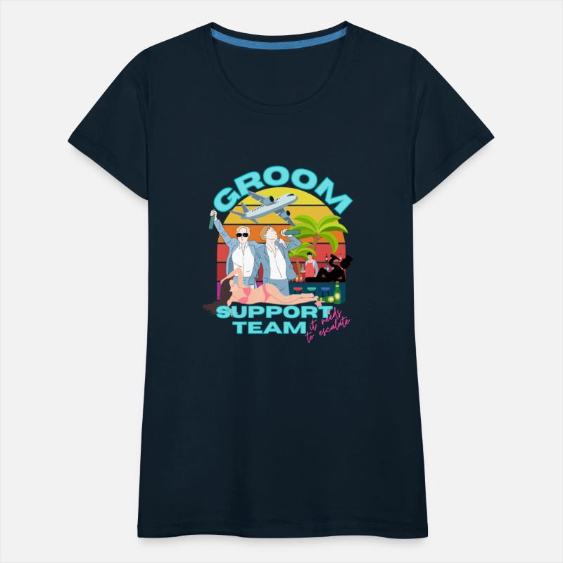 Groom Support Team Beach Party