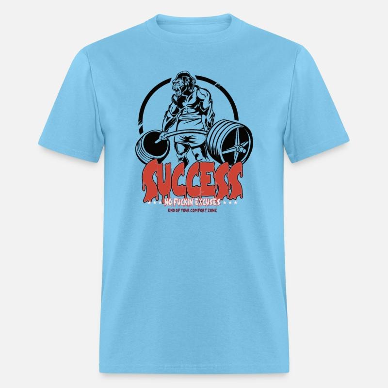 GYM No Excuses Success Body Building Gorilla