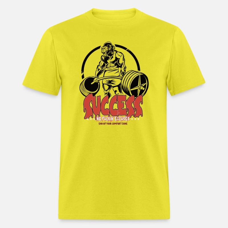 GYM No Excuses Success Body Building Gorilla